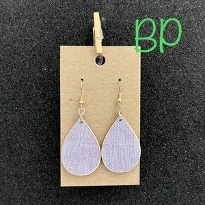 Homemade wood earrings